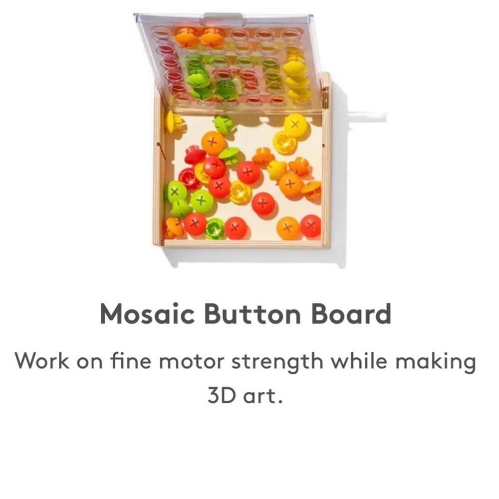 Lovevery mosaic buttons board